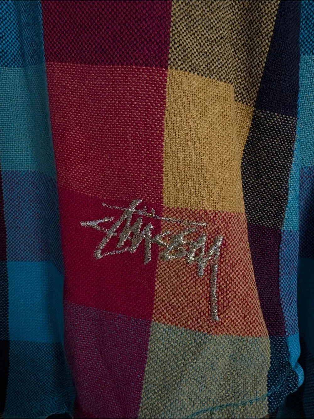 Stussy vibrant plaid